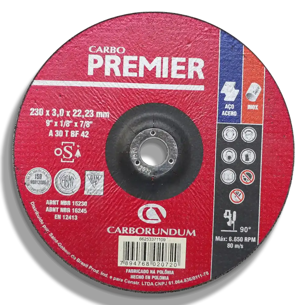 DISCOS 9X1-8X7-8 PREMIER MET ABNT - 12413