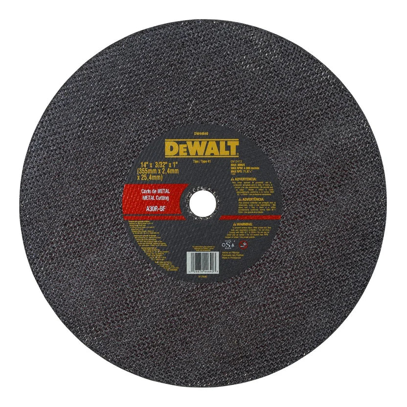 DISCOS 14X3-32X1 T-1 DEWALT DW-44640