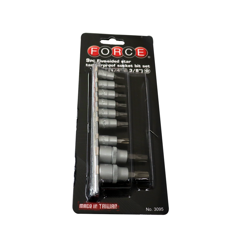 JGO DADO TORX SEGURIDAD 9 PZS M1-4 - M3-8 TS10 - TS50 3095