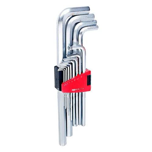 JGO LLAVE ALLEN EXTRA LARGA 13PZ 2 - 19MM FORCE 5137XL
