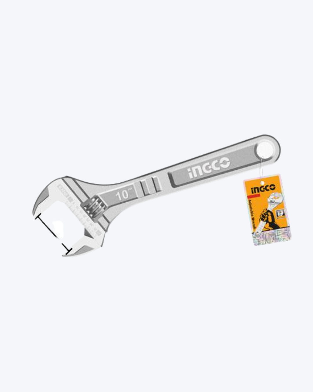Llave ajustable 10” (250 mm) INGCO HADW131102.
