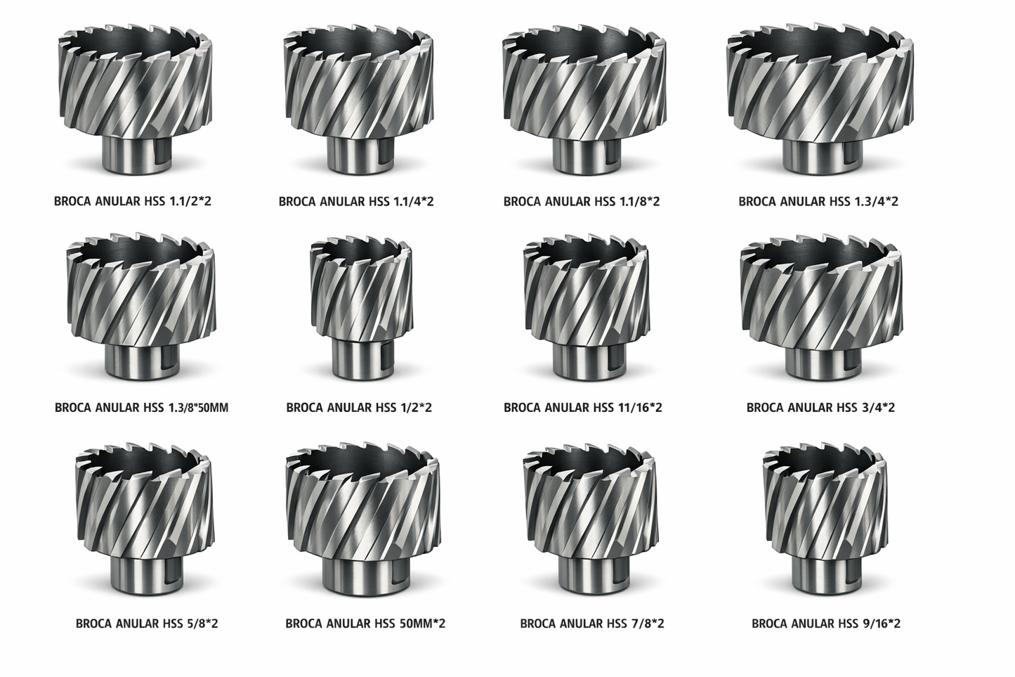 BROCA ANULAR HSS 1.1/8*2