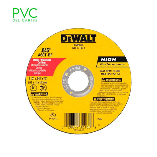 DISCOS 4.1-2X1-16X7-8 T-27 DEWALT DW8062