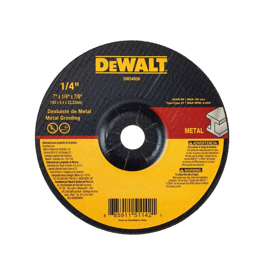 DISCOS 7X1-4 T-27 DEWALT DW 44850