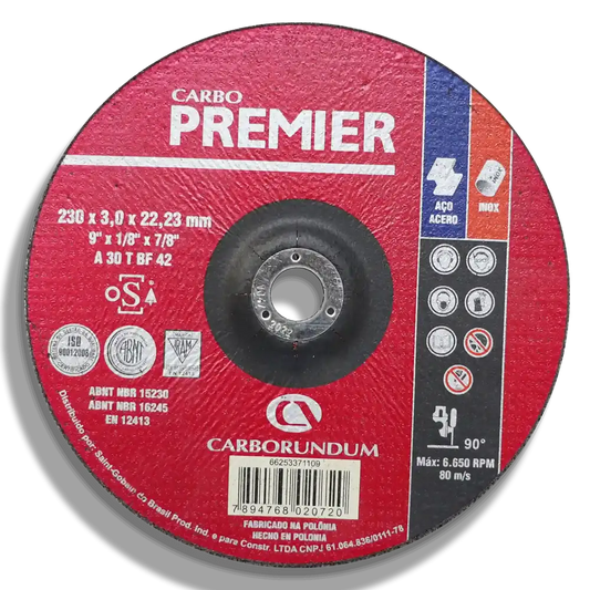 DISCOS 9X1-8X7-8 PREMIER MET ABNT - 12413