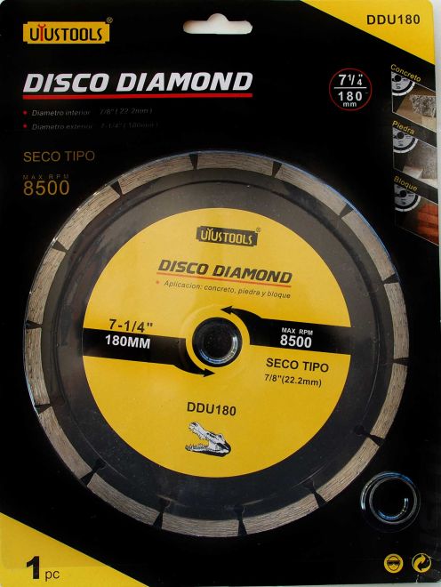 DISCO DIAMOND UYUSTOOLS 180 SECO DDU180