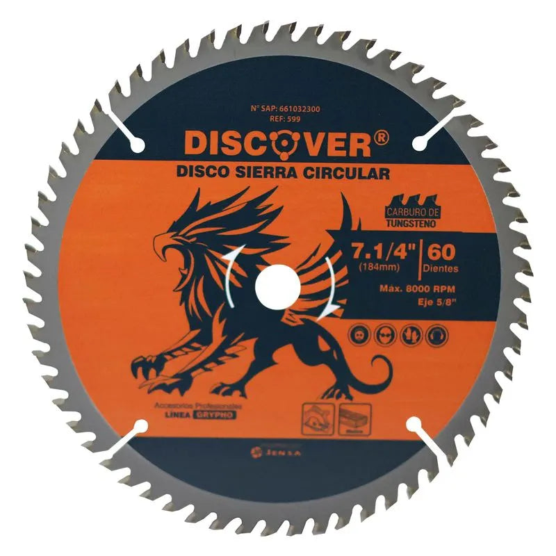 DISCO SIERRA TUNGSTNO 7.1-4 60 DIENTES