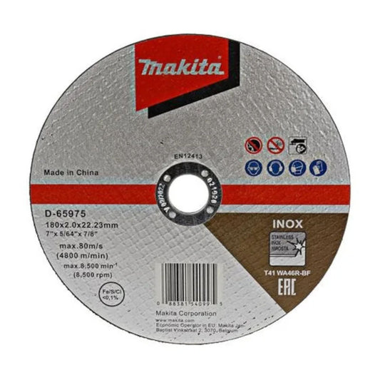DISCO CORTE ACERO INOX MAKITA 7*2MM*7-8 WA46R D-65975
