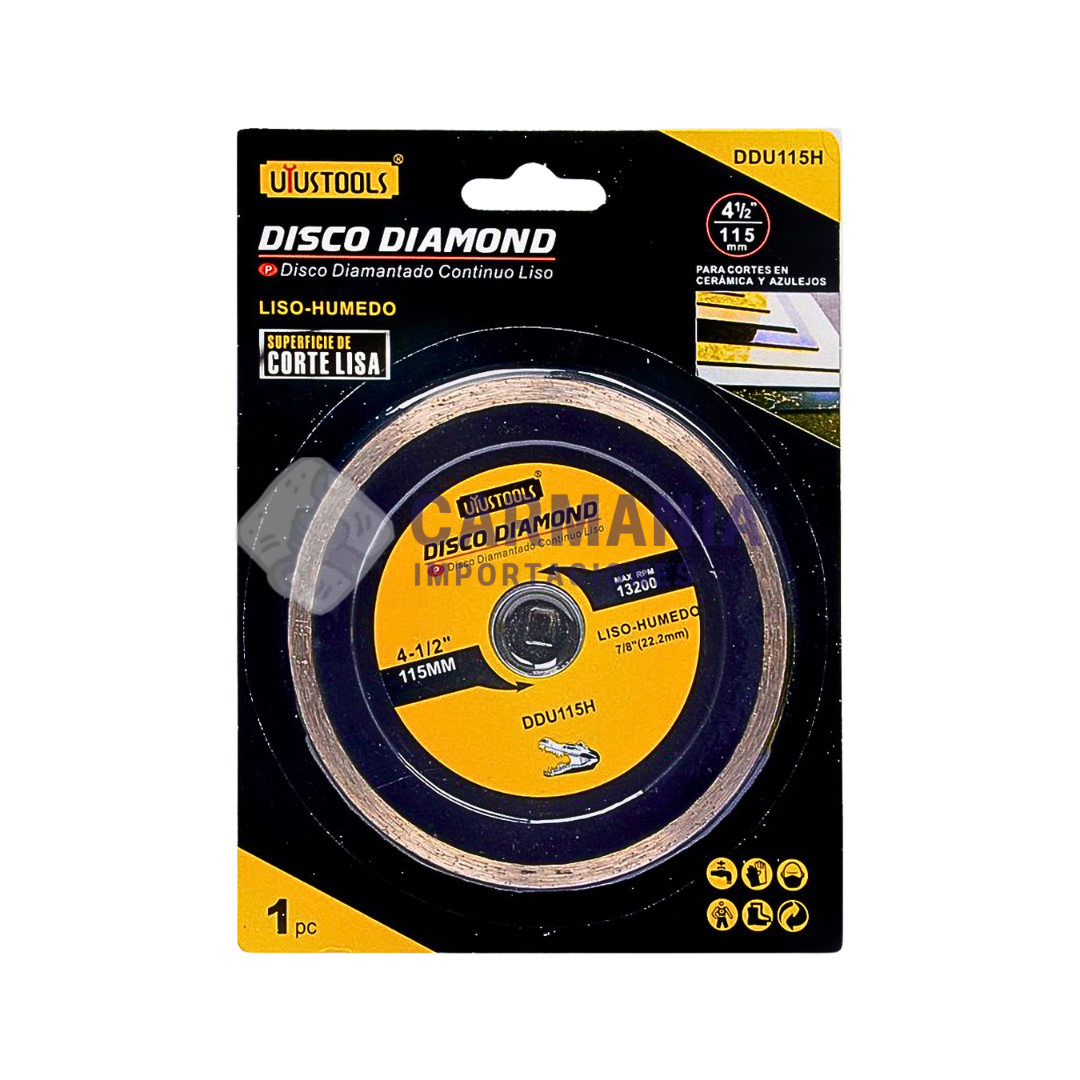 DISCO DIAMOND UYUSTOOLS 115 LISO-HUMEDO DDU115H 4.1-2