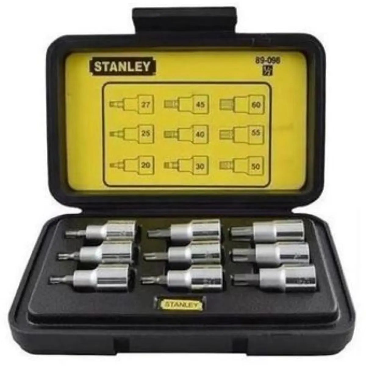 ST-89098 JGO DE DADO M 1-2 PTA TROX 9 PC T20,T25,T27,T30,T40,T45,T50,T55,T60