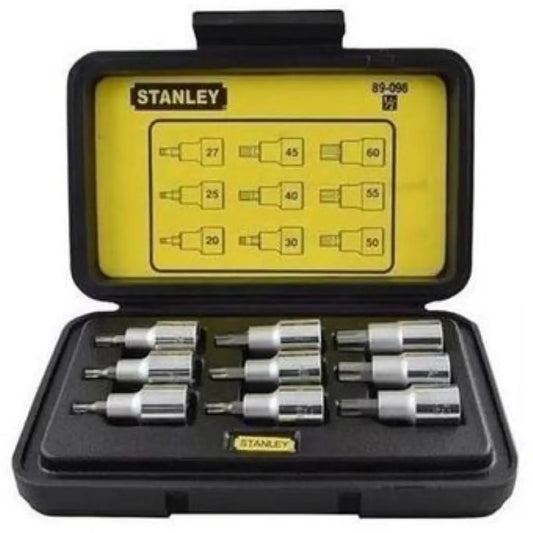 ST-89098 JGO DE DADO M 1-2 PTA TROX 9 PC T20,T25,T27,T30,T40,T45,T50,T55,T60