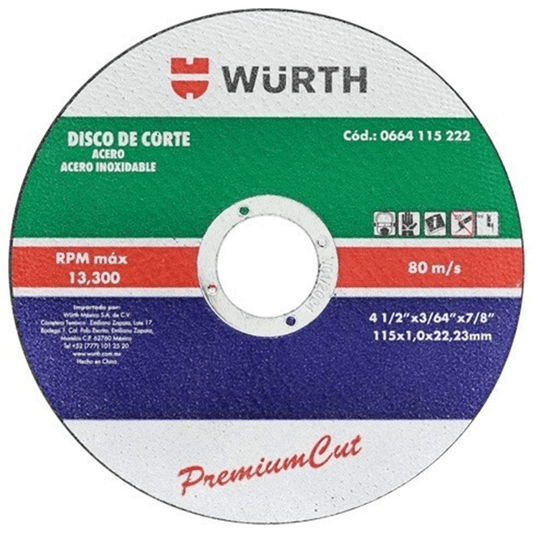 DISCOS 4.1-2X3-64*7-8 WURTH